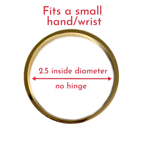 16k Gold Plated Enamel Bangle Bracelets for Petite Wrists (Set of 3) - Picture 2 of 2